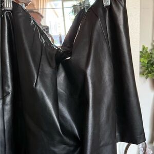 Black Faux Leather shorts